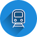 Train icon symbolizing training sessions and materials